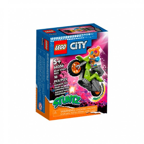 Конструктор LEGO City 60356 Трюковый мотоцикл медведя в Москве