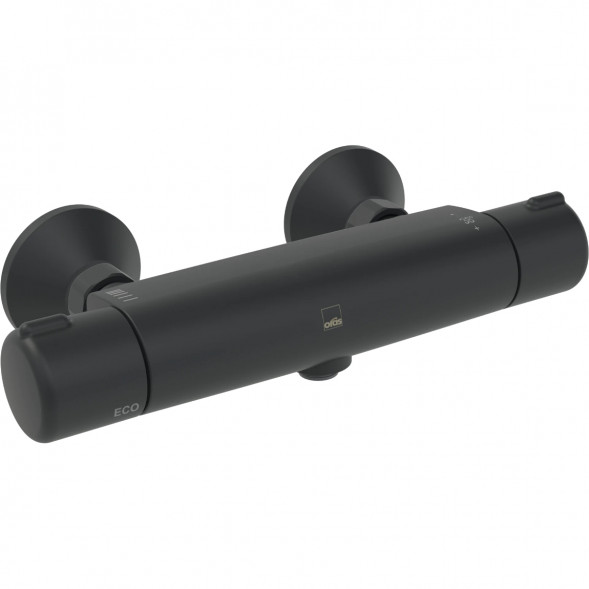 Термостатический смеситель для душа Oras Nova (7460-33), матовый чёрный в Москве