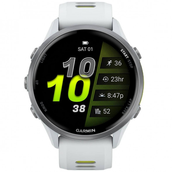 Умные часы Garmin Forerunner 970 Titanium Whitestone/Translucent Amp Yellow Band 010-02969-11 в Москве