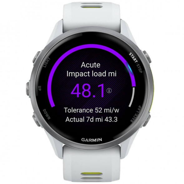 Умные часы Garmin Forerunner 970 Titanium Whitestone/Translucent Amp Yellow Band 010-02969-11 в Москве