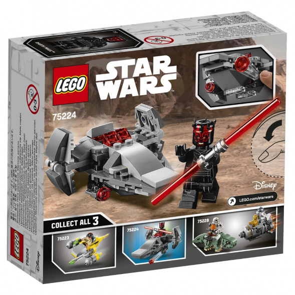 Конструктор LEGO Star Wars 75224 Микрофайтеры Корабль-лазутчик ситхов в Москве