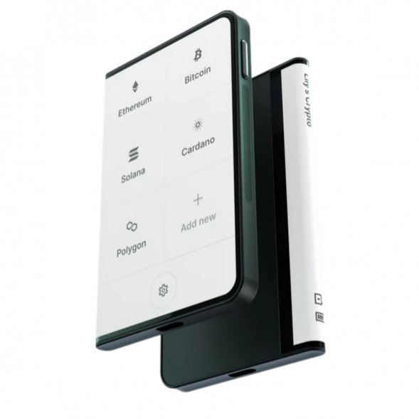 Аппаратный холодный криптокошелек Ledger Stax c чехлом Magnet Shell Black + Recovery Key в Москве