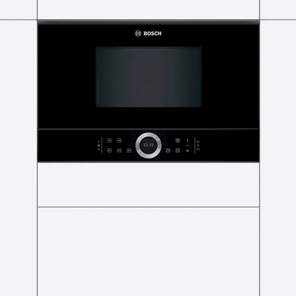 Встраиваемая микроволновая печь Bosch BFR634GB1, черный в Москве
