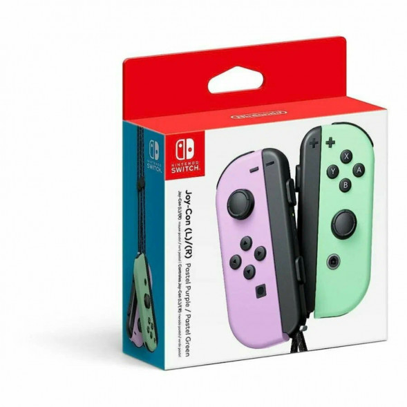 Геймпад Nintendo Switch Joy-Con controllers Duo, пастельный пурпурный / пастельный зеленый в Москве