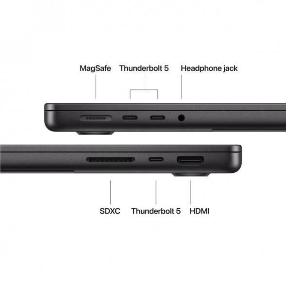 Ноутбук Apple MacBook Pro 14 2026 MJLW4 (M5 Pro 16-Core GPU, 24GB/2TB), Черный космос/Space Black в Москве
