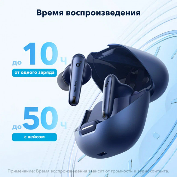 Беспроводные наушники Anker Soundcore Liberty 4 NC, Blue в Москве