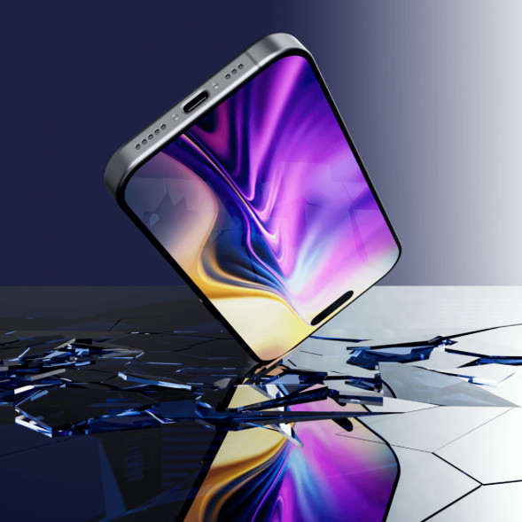 Закаленное стекло Graphene Rock Series 2.5D для iPhone 17 Pro в Москве