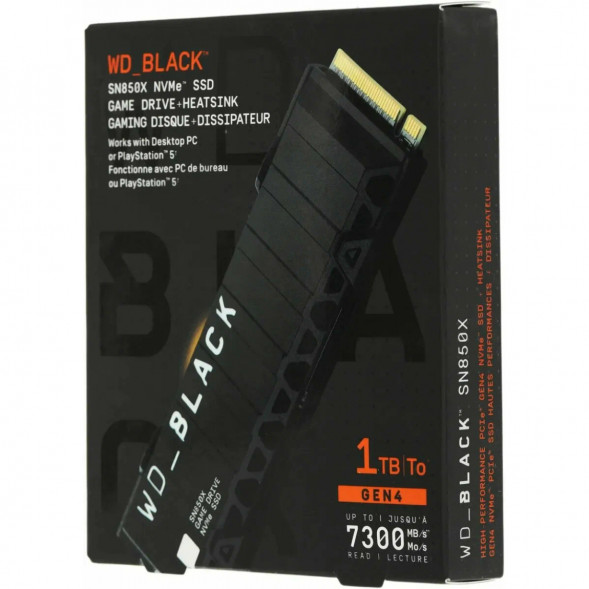 SSD накопитель Western Digital WD Black SN850X NVMe, 1TB (WDS100T2XHE) в Москве