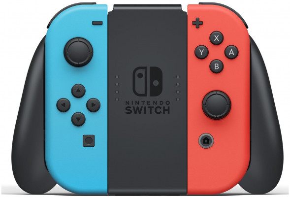 Игровая приставка Nintendo Switch rev.2 32 ГБ, красный/синий в Москве