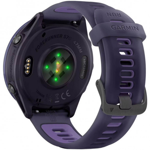 Умные часы Garmin Forerunner 570 47 мм Indigo Aluminium/Translucent Imperial Purple/Indigo 010-02971-02 в Москве