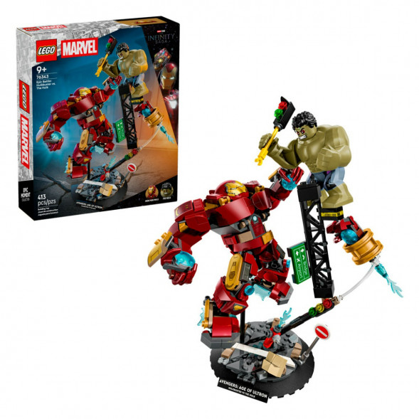 Конструктор LEGO Super Heroes 76343 Легендарная битва Халкбастера против Халка в Москве