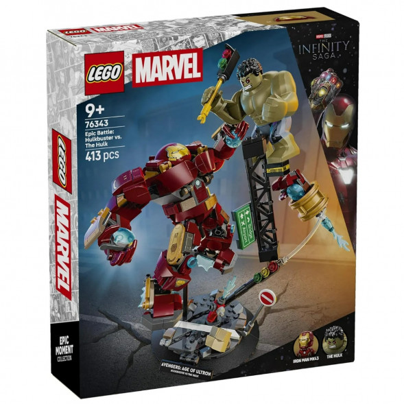 Конструктор LEGO Super Heroes 76343 Легендарная битва Халкбастера против Халка в Москве