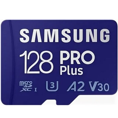 Карта памяти micro SDXC 128Gb Samsung PRO Plus U3 A2 V30 180/130MB/s (MB-MD128G-K) в Москве