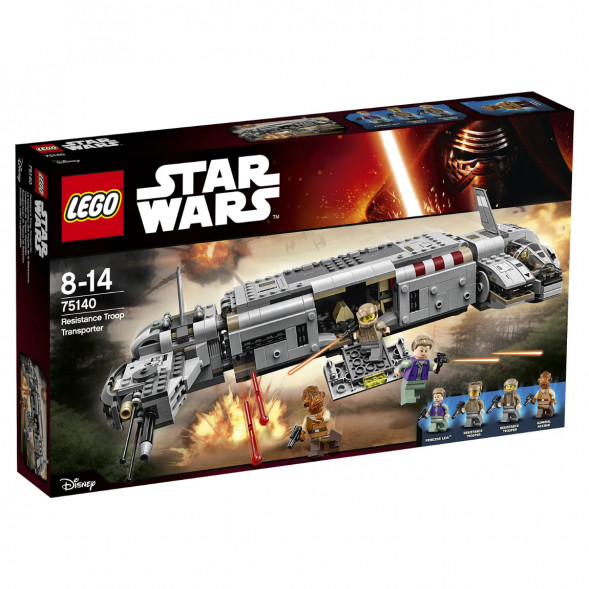 Конструктор LEGO Star Wars 75140 Военный транспорт Сопротивления в Москве