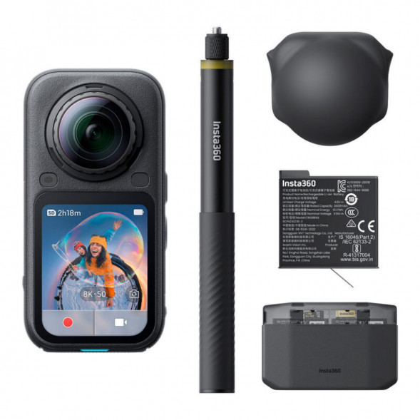 Экшн-камера Insta360 X6 Essentials Bundle, Black в Москве