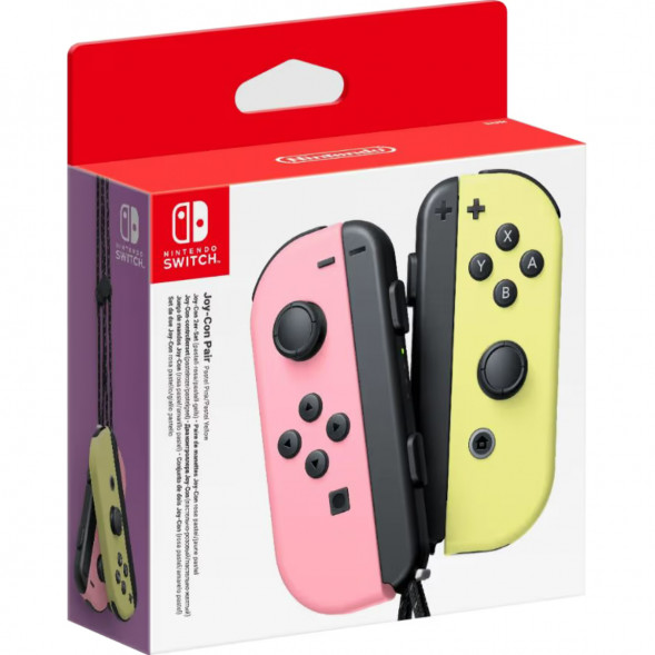 Геймпад Nintendo Switch Joy-Con controllers Duo, пастельный розовый / пастельный жёлтый в Москве