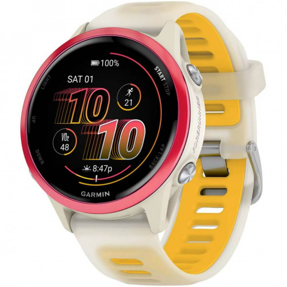 Умные часы Garmin Forerunner 570 42 мм Raspberry Aluminium/Translucent Bone/Mango 010-02970-02 в Москве