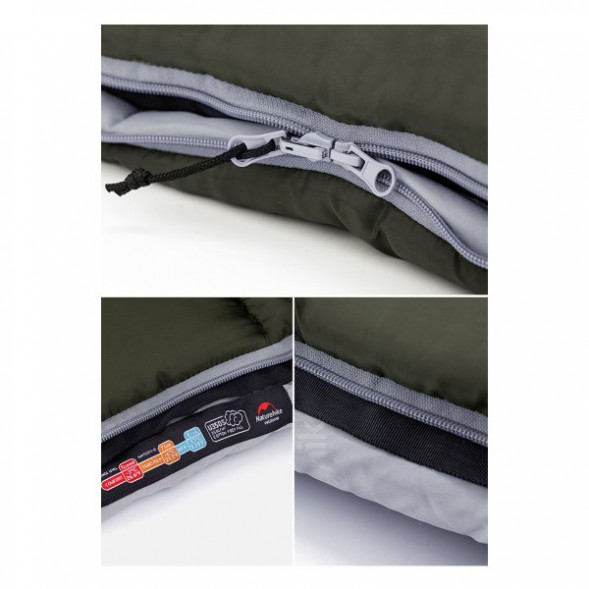 Спальный мешок Naturehike U350S (Правый), коричневый в Москве