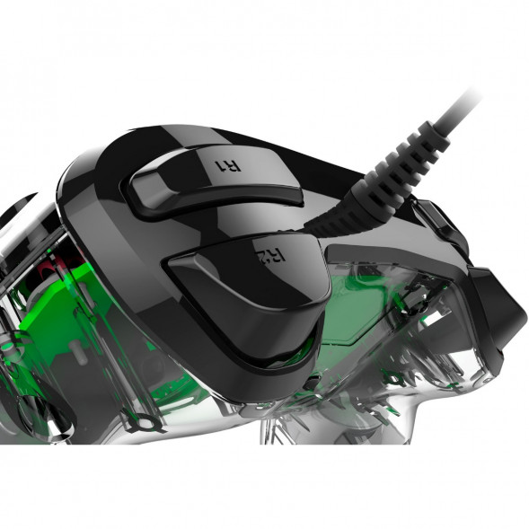 Геймпад проводной Nacon Illuminated Compact PS4, зеленый в Москве