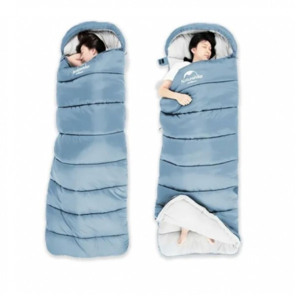 Спальный мешок Naturehike U250 (Левый), голубой в Москве