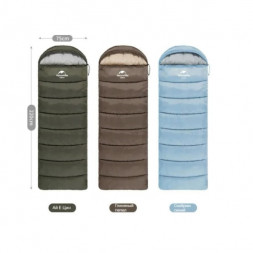 Спальный мешок Naturehike U250 (Левый), голубой