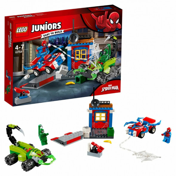 Конструктор LEGO Juniors 10754 Решающий бой Человека-паука против Скорпиона в Москве