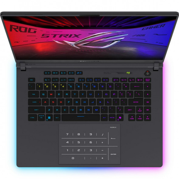 Ноутбук игровой ASUS ROG Strix G16 G615JMR-TS415 (16&amp;quot;, IPS, Intel Core i7-14650HX 2.2ГГц, 16-ядерный, 16ГБ DDR5, 512 ГБ SSD, NVIDIA GeForce RTX 5060 - 8 ГБ, без ОС), серый в Москве
