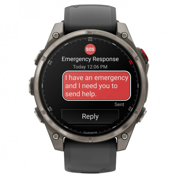 Умные часы Garmin Fenix 8 PRO, 47 мм, AMOLED, Sapphire, Titanium with Graphite/Black Silicone Band 010-03198-10 в Москве