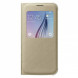 Чехол для Samsung Galaxy S6 S-View Cover (EF-CG920BFE), Gold в Москве