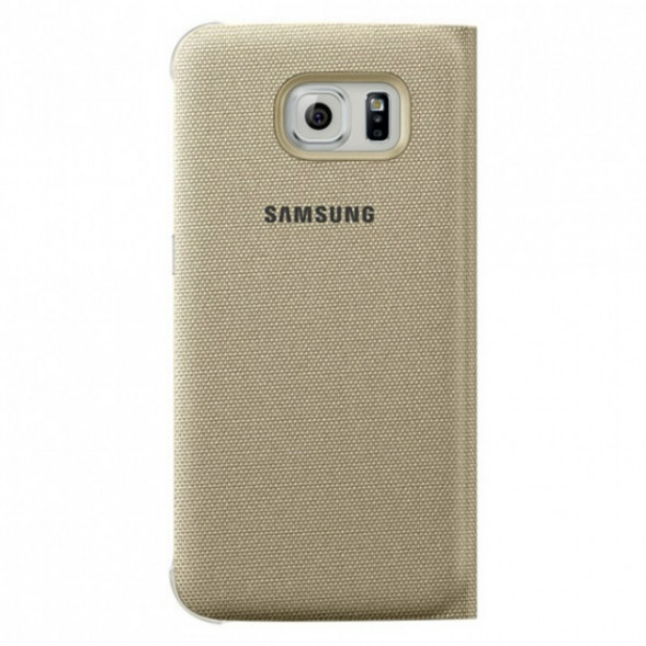 Чехол для Samsung Galaxy S6 S-View Cover (EF-CG920BFE), Gold в Москве