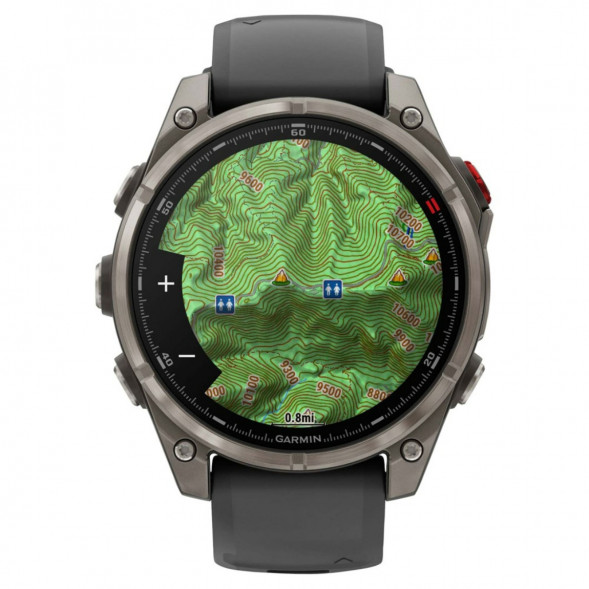 Умные часы Garmin Fenix 8 PRO, 51 мм, AMOLED, Sapphire, Titanium with Graphite/Black Silicone Band 010-03199-10 в Москве