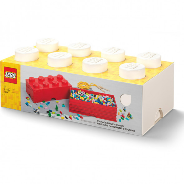 Пластиковый кубик для хранения LEGO Creator 4004, белый в Москве