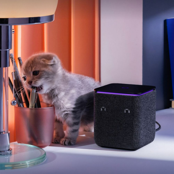 Умная колонка Яндекс Станция Миди с Алисой на YaGPT, чёрный в Москве