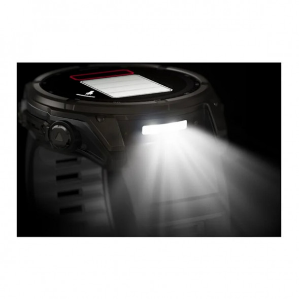 Умные часы Garmin Fenix 8, 51 мм, Solar, Sapphire Carbon Gray DLC Titanium with Black/Pebble Gray Silicone 010-02907-10 в Москве