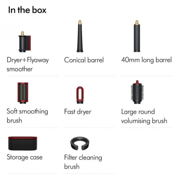 Cтайлер Dyson Airwrap Complete Long HS08 (594804-01), Red Velvet/Gold в Москве