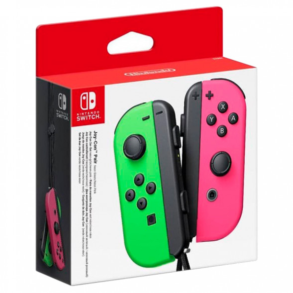 Геймпад Nintendo Switch Joy-Con controllers Duo, зеленый/розовый в Москве