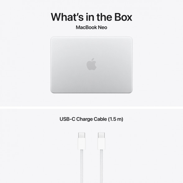 Ноутбук Apple MacBook Neo MHFC4 (A18 Pro 5-Core GPU, 8/512GB), Серебристый/Silver в Москве