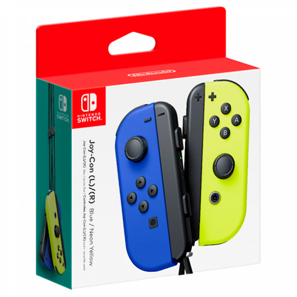 Геймпад Nintendo Switch Joy-Con controllers Duo, синий/желтый в Москве