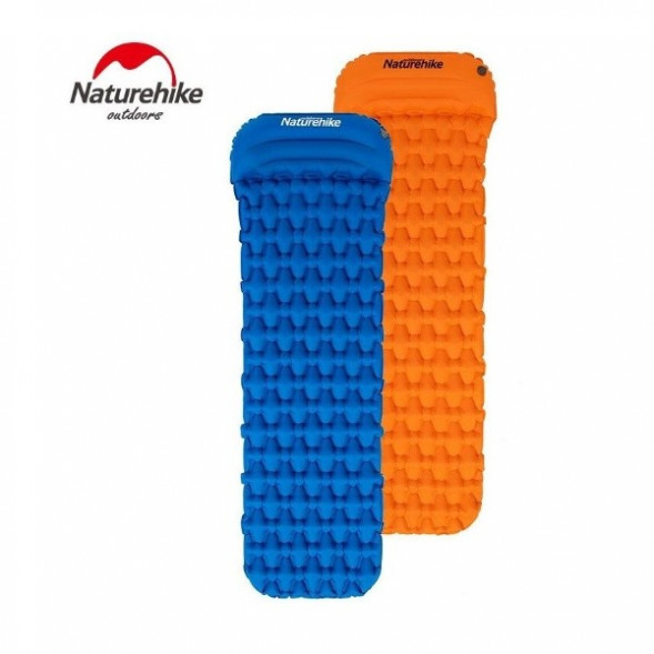 Надувной коврик туристический Naturehike FC-12, синий в Москве