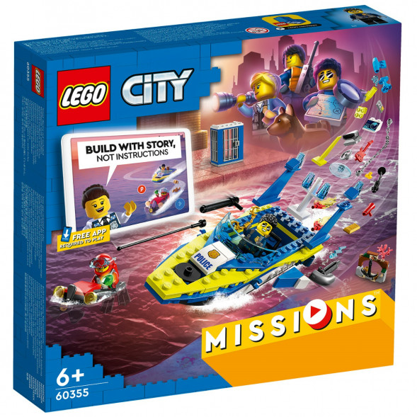 Конструктор LEGO City 60355 Детективные миссии водной полиции в Москве