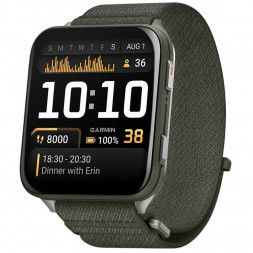 Умные часы Garmin Venu X1 Green с нейлоновым ремешком Moss ComfortFit 010-02980-03