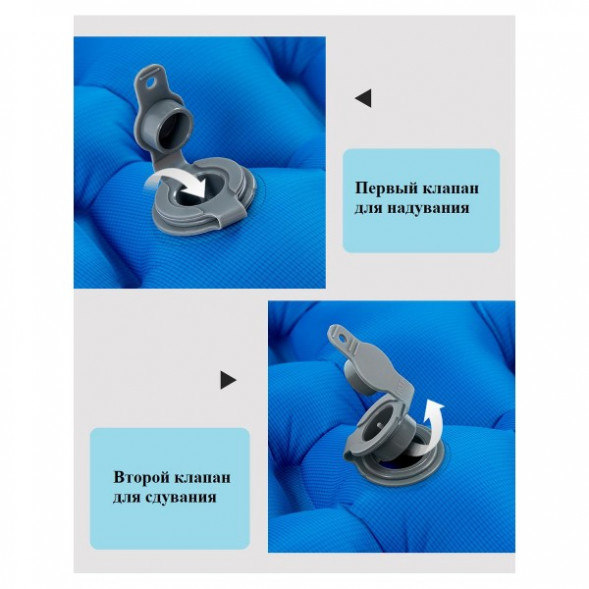 Надувной коврик туристический Naturehike FC-10, синий в Москве