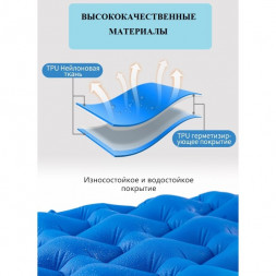 Надувной коврик туристический Naturehike FC-10, синий