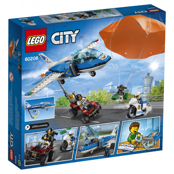 Конструктор LEGO City Police 60208 Воздушная полиция: арест парашютиста в Москве