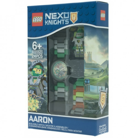 Часы LEGO Nexo Knights 8020523 Аарон с минифигуркой в Москве
