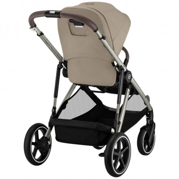 Детская коляска Cybex Gazelle S TPE Almond Beige с корзиной и дождевиком в Москве