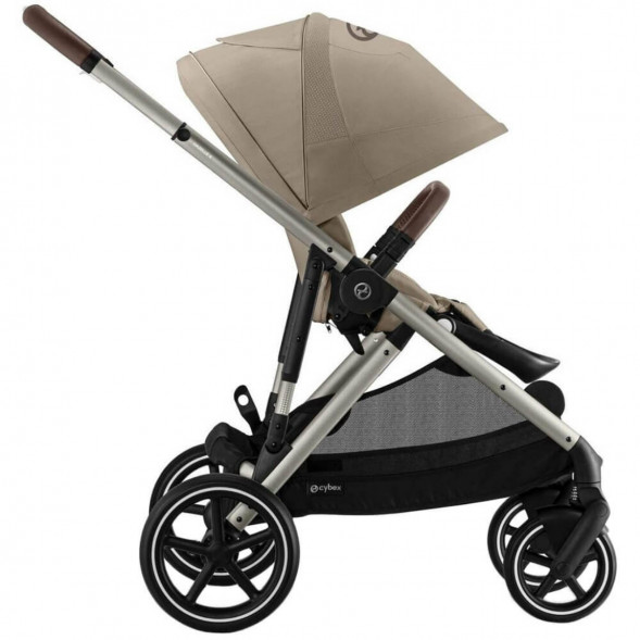 Детская коляска Cybex Gazelle S TPE Almond Beige с корзиной и дождевиком в Москве