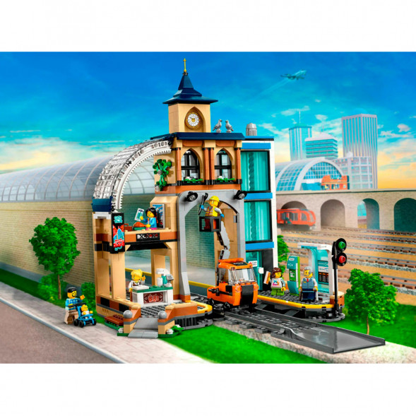 Конструктор LEGO City 60469 Центральный железнодорожный вокзал в Москве