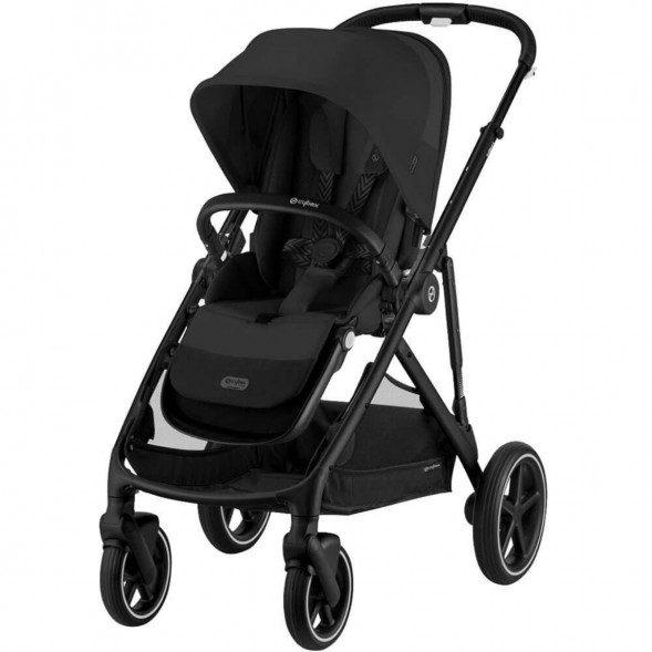Детская коляска Cybex Gazelle S BLK Moon Black с корзиной и дождевиком в Москве