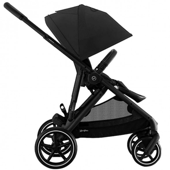 Детская коляска Cybex Gazelle S BLK Moon Black с корзиной и дождевиком в Москве